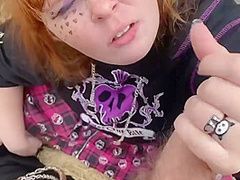 (thelewdstoner) Nomad Gives Sexy Redhead Goth Slut A Mouthful
