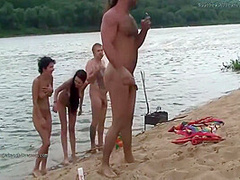 Beach Group Sex In Russia With Real Amateurs 11 Min