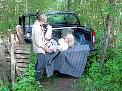 Lillian Love In French Gets Her Big Ass Fucked Hard In The Back Of The Pickup