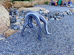 Full Body Catsuit On The Beach - Watch4Fetish