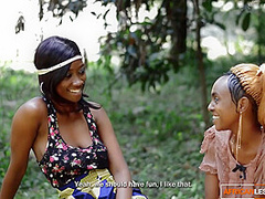 African Ethnic Lesbians Horny For Pussy And Anal Sex Toy Penetration After Outdoor Music Festival