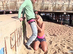 Busty Gets Ass Fucked At The Beach 11 Min With Blondie Fesser