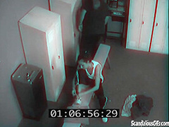 Locker room fuck between fit slut and jock