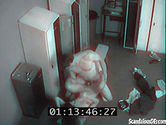 Locker room fuck between fit slut and jock