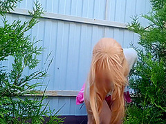 Cute Girl Found Squirrel Toy In The Central Park And Pu