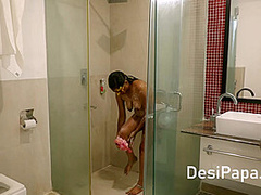 Sexy Next Door Desi Bhabhi Filmed Taking Shower