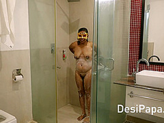 Sexy Next Door Desi Bhabhi Filmed Taking Shower