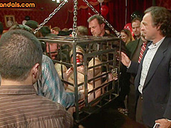 Public whores in deepthroating and BDSM pussytoying