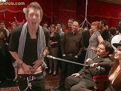 Public whores in deepthroating and BDSM pussytoying