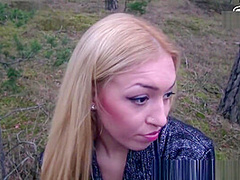 Outdoor Anal In Standing With German Blonde Amateur Teen In Forest Pov