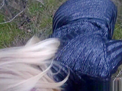 Outdoor Anal In Standing With German Blonde Amateur Teen In Forest Pov