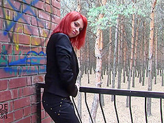 Busty Contortionist In Blue Catsuit - Watch4Fetish