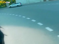 Dark black-haired lady's sense of indecency