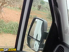 Beautiful Black Girlfriend Reaches Pussy Smashed Travelling Across African Wilderness 12 Min