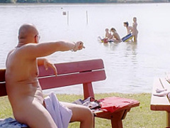 Lucky guy having a good time at the lake pt 3