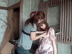 Lezzie Teen Rides Strapon