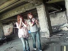 Lezzie Teen Rides Strapon