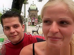 Young Czech Couple Bangs In Public