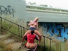 Young Czech Couple Bangs In Public