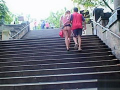 Young Czech Couple Bangs In Public