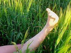 Outdoor Toe Licking