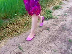 Outdoor Toe Licking
