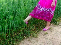 Outdoor Toe Licking