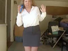 Blonde Reporter Forced to Strip on Live Television -- ENF