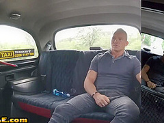 Squirting taxi slut pussynailed outdoor by taxi customer