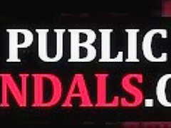 Deepthroat slut public fucked and jizzed in electro sex