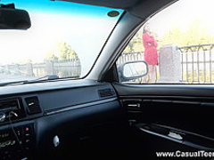 Casual Teen Sex - Kelly Rouss - Nerdy gal fucked on the stairs