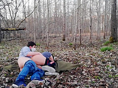 Brother fucked stepsister in a barbecue forest in coronavirus epidemic 2020