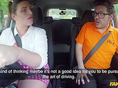 Big ass woman, Crystal Smith is fucking her driving teacher, instead of having a class