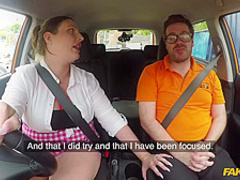 Big ass woman, Crystal Smith is fucking her driving teacher, instead of having a class