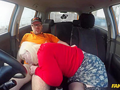 Lacey Starr is a big titted, blonde mature who likes to fuck men, even in the car