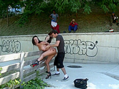 Gorgeous Franceska Jaimes Public Anal Fisting