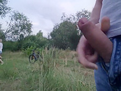 Man Public Flash And Jerkoff Dick Near Unknown Girl Omg!!!