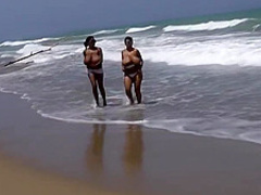 Ebony X 2 Having A Vacation In The Carribean Sea - Sunny Leone