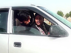 Sadaf Aunty, Outdoor Lap With A Big Disk