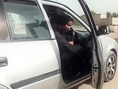 Sadaf Aunty, Outdoor Lap With A Big Disk