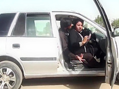 Sadaf Aunty, Outdoor Lap With A Big Disk