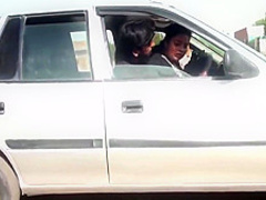 Sadaf Aunty, Outdoor Lap With A Big Disk