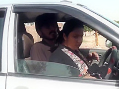 Sadaf Aunty, Outdoor Lap With A Big Disk