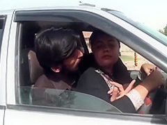 Sadaf Aunty, Outdoor Lap With A Big Disk