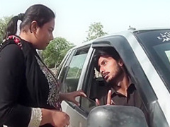 Sadaf Aunty, Outdoor Lap With A Big Disk