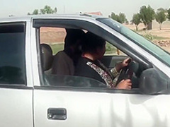 Sadaf Aunty, Outdoor Lap With A Big Disk