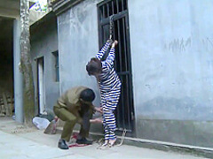 Chinese Prison Girl In Metal Bondage