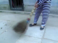 Chinese Prison Girl In Metal Bondage