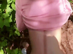Cum Panties - I Took My Stepsister To The Forest, She Did A Blowjob, I Fucked Her From Behind And Cum In Her Panties 5 Min