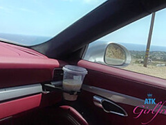 Gfe Experience And Date With Innocent Amateur Playing With Her Tits And Pussy In The Car - Sage Fox
